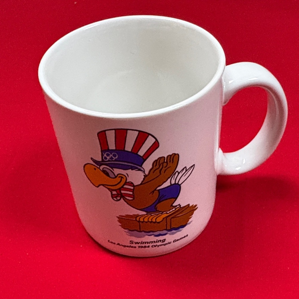 Papel vintage 1984 US Swimming Los Angeles Olympic mug!!